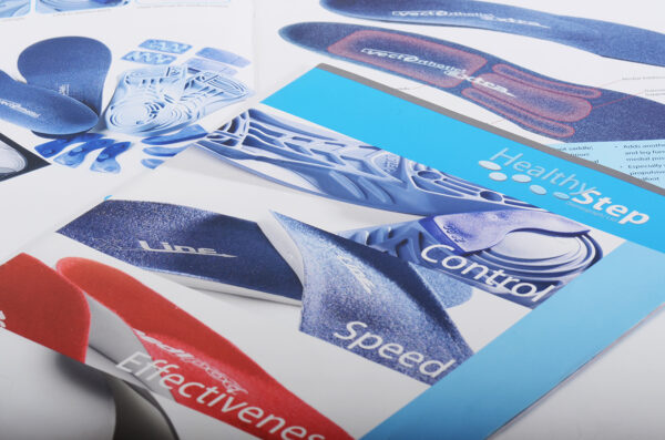 Product catalogue for Healthystep orthotics brochure